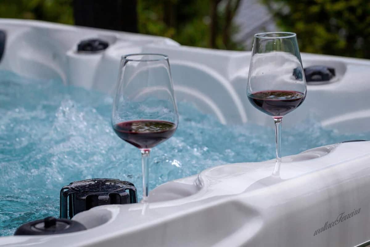 Serra Madre com Linda Vista e Jacuzzi Rio Quente Exterior foto